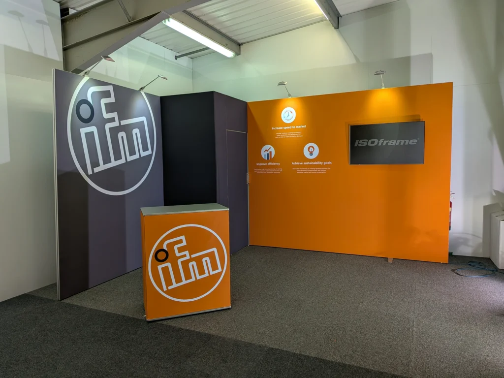 IFM ISOframe Fabric Exhibition Stand with store room